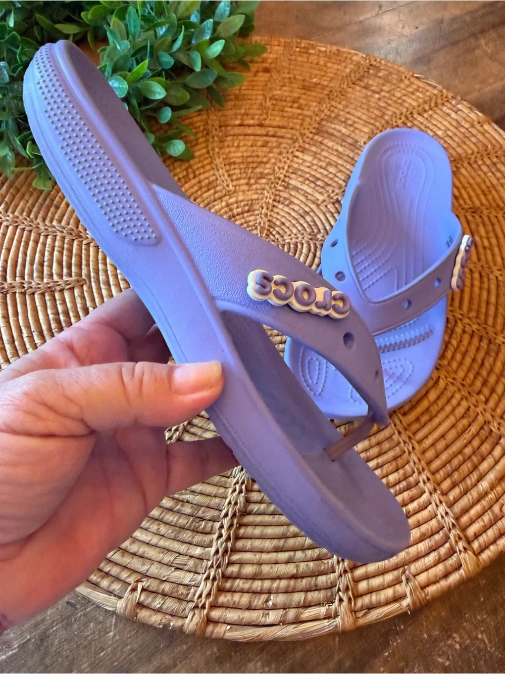 Crocs Lavender Flip-Flop Sandals - Comfortable Everyday Slides